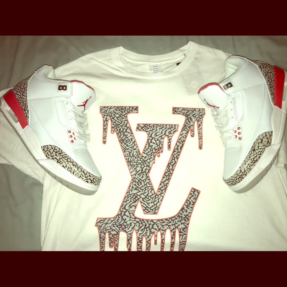 Jordan 3 “Katrinas” color match shirt. *Shirt only